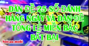 Dàn đề 25 số đánh hàng ngày